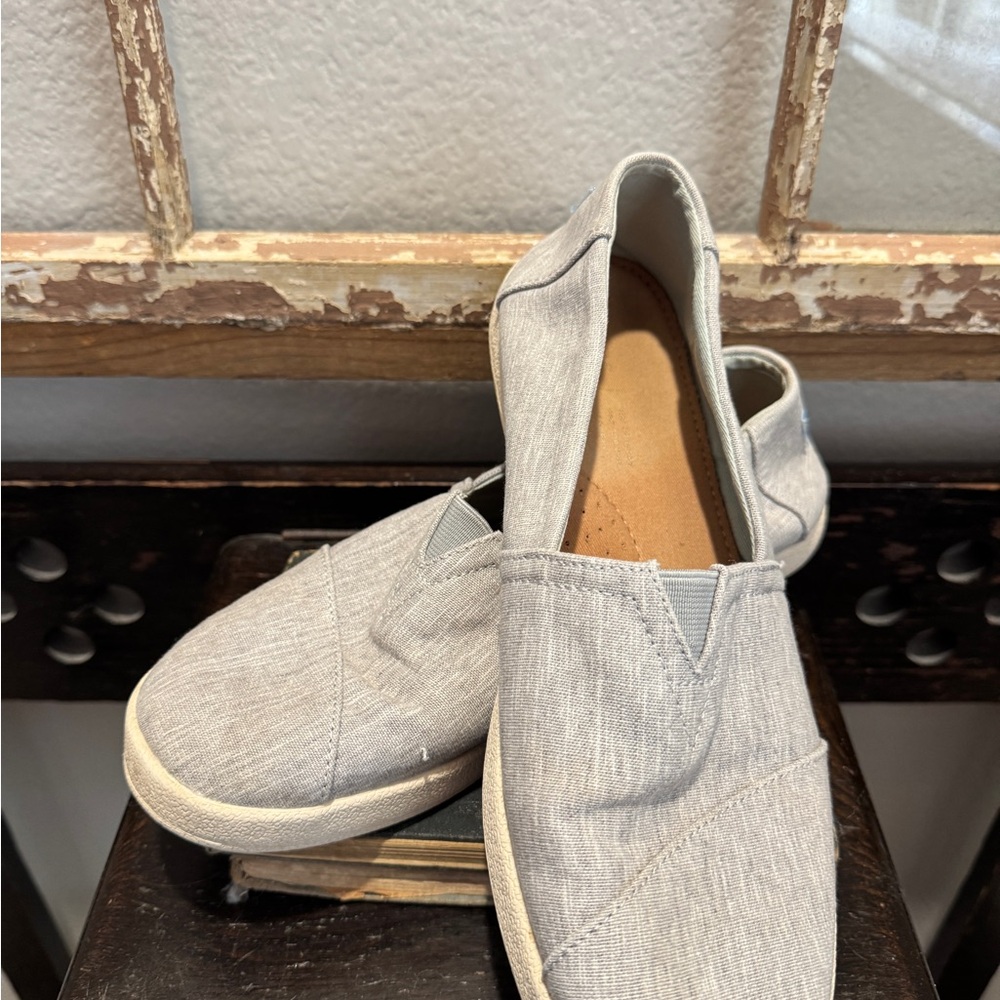 Toms Light Gray Slip-On Loafers